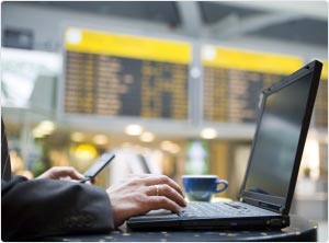 Remote and home working on computers for business customers